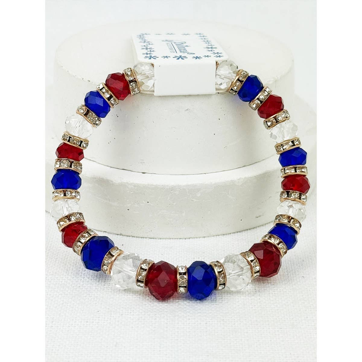 USA Crystal Stretch Bracelet