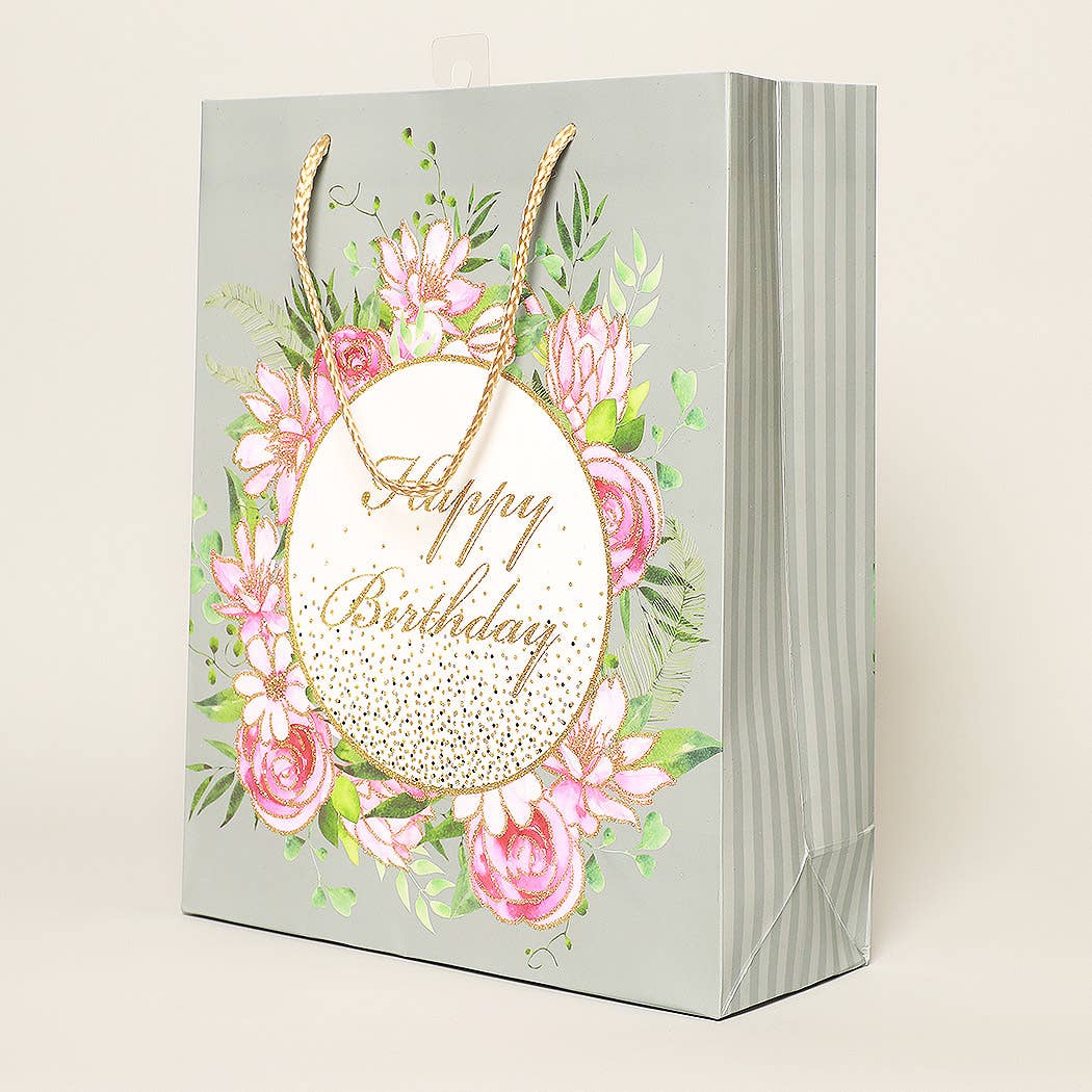 Large Assorted Elegant Birthday Paper Gift Bags