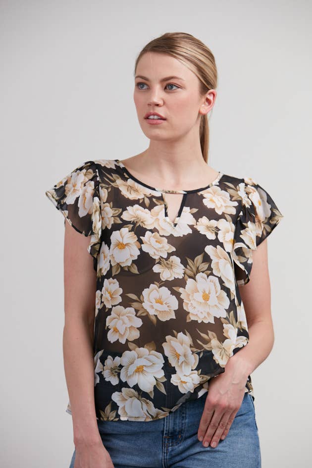 Floral Print Blouse