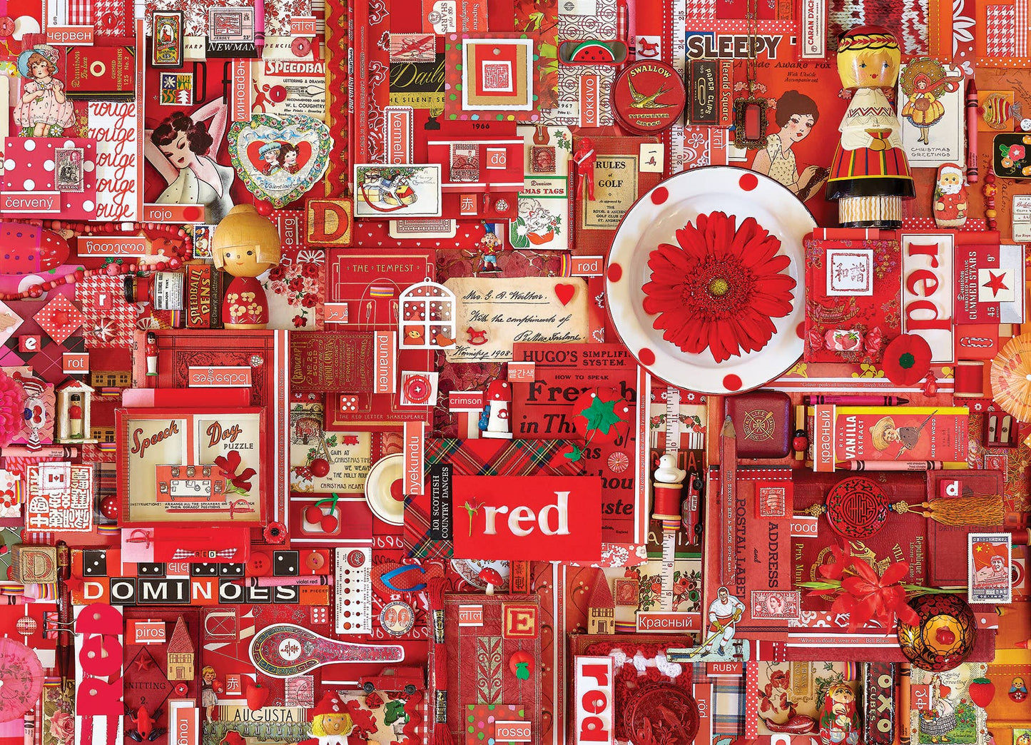Red 1000pc puzzle