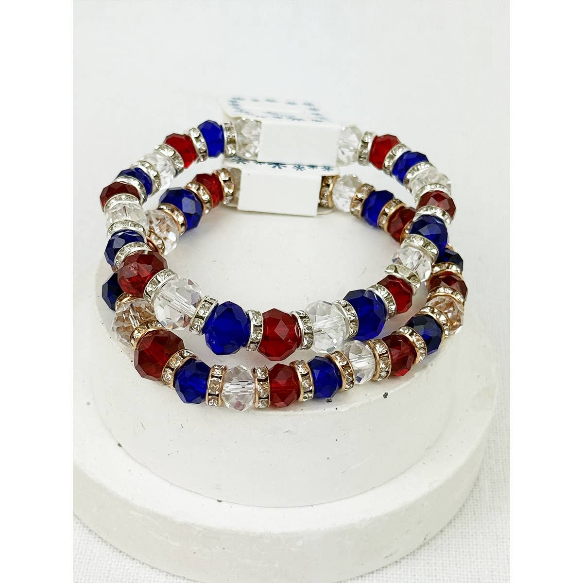 USA Crystal Stretch Bracelet