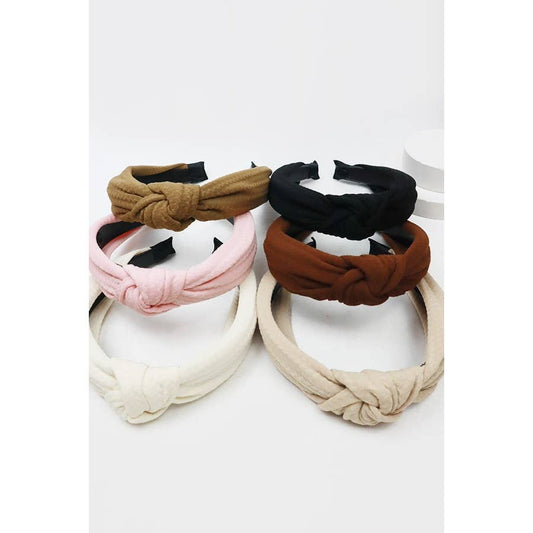 Neutral Tones Knotted Headband