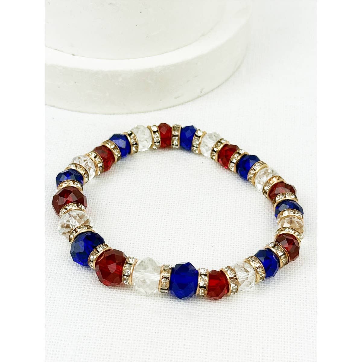 USA Crystal Stretch Bracelet