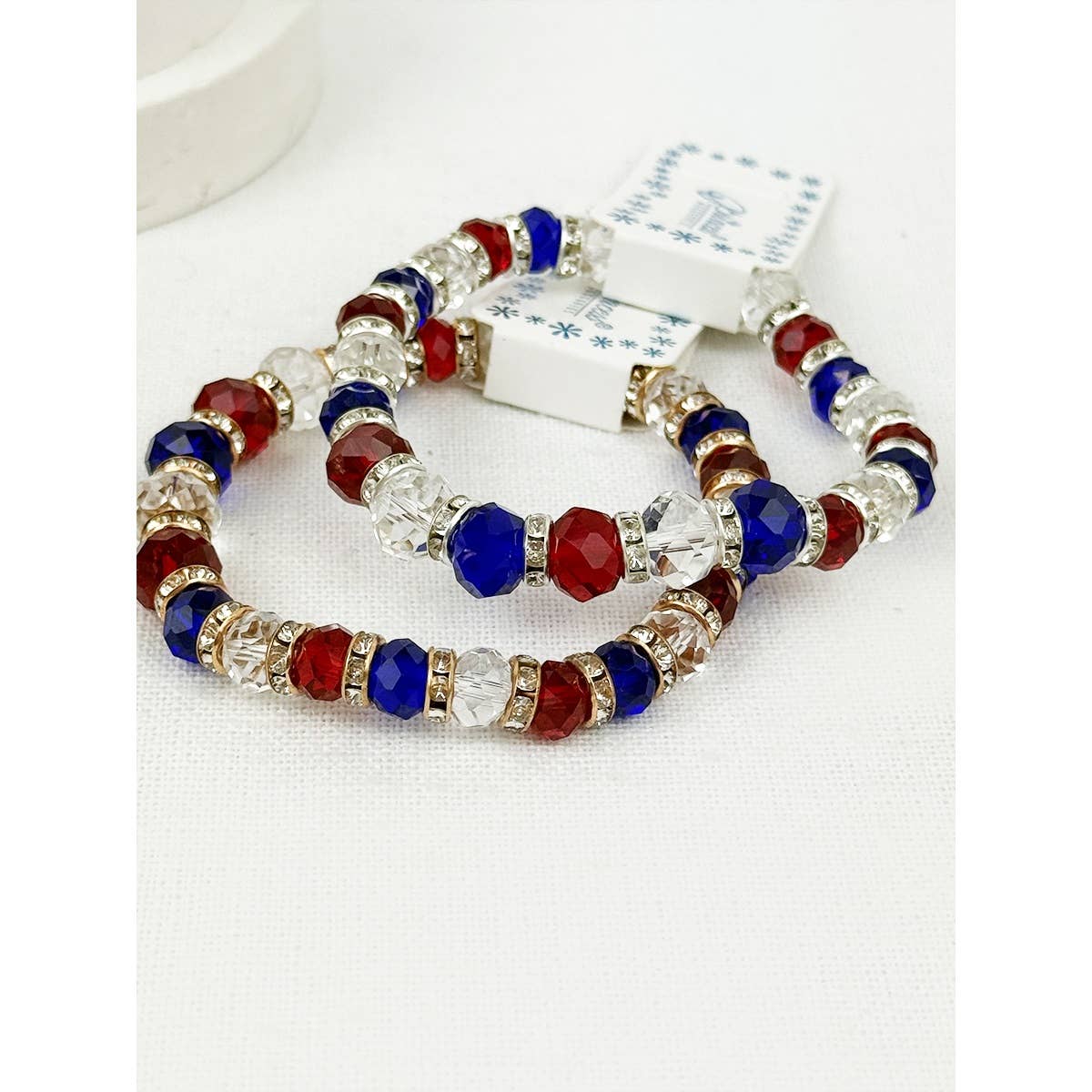 USA Crystal Stretch Bracelet