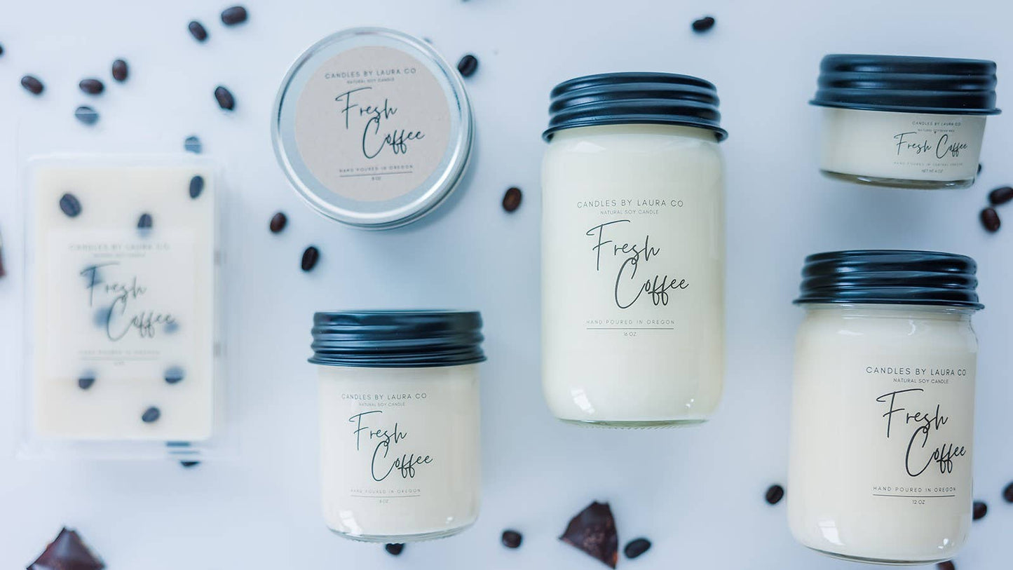 Fresh Coffee Soy Jar Candle