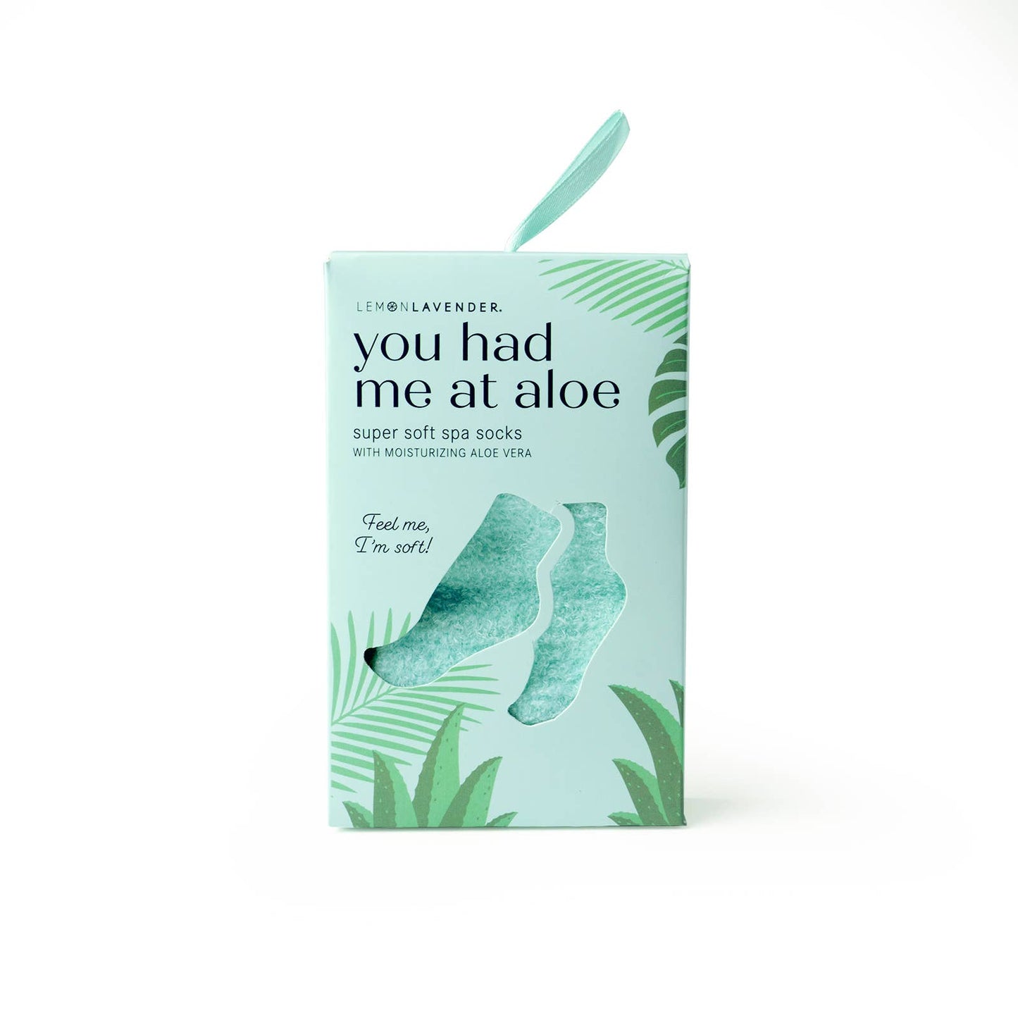 "You Had Me At Aloe" Super Soft Spa Socks