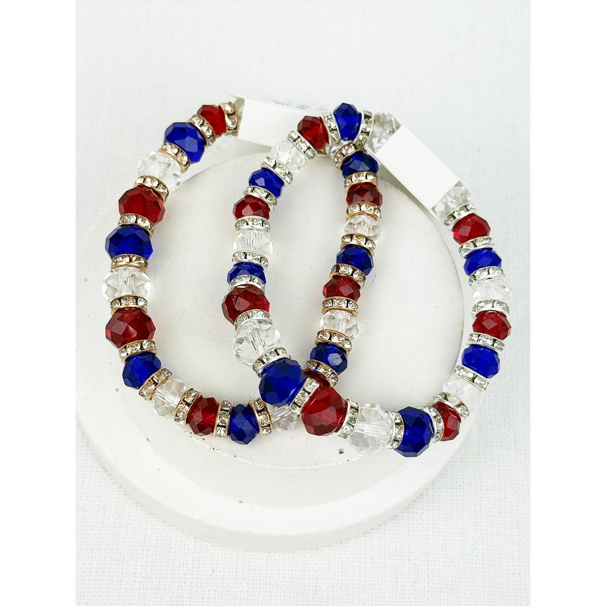 USA Crystal Stretch Bracelet