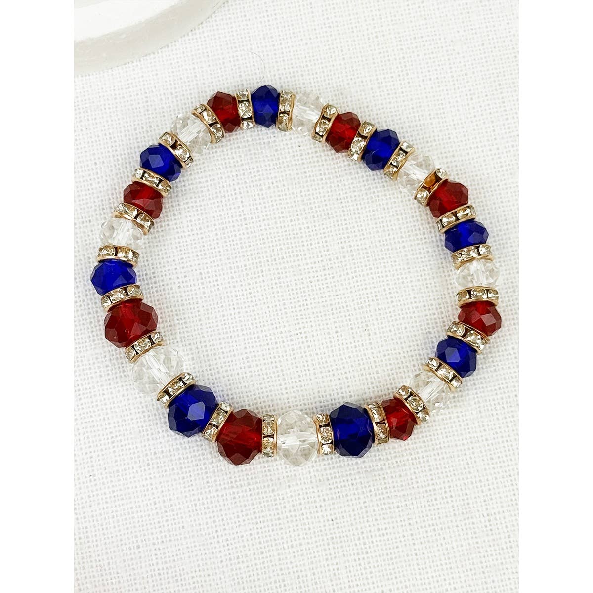 USA Crystal Stretch Bracelet