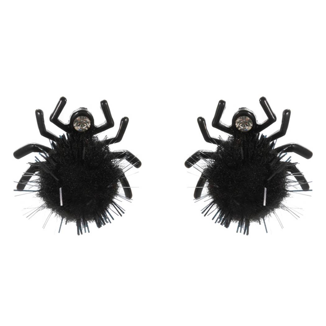 Halloween Spider Enamel Post Earring
