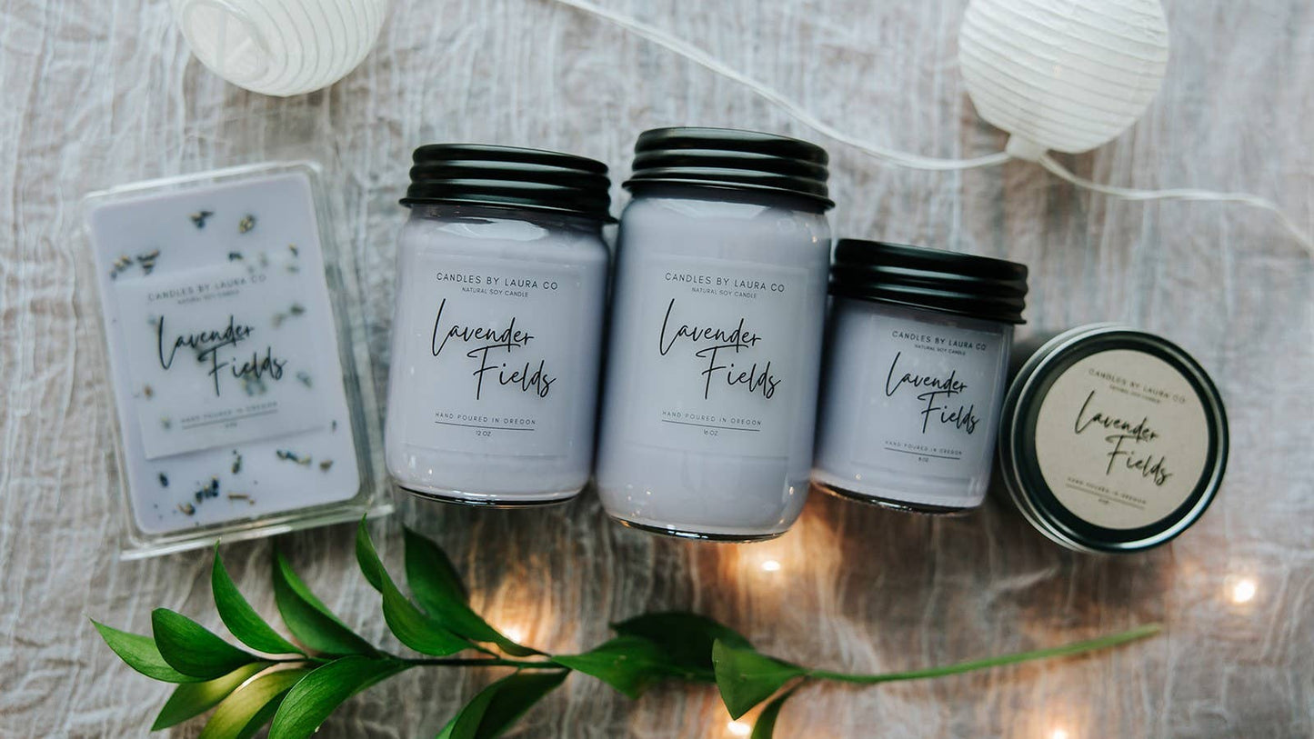Lavender Fields Soy Jar Candles