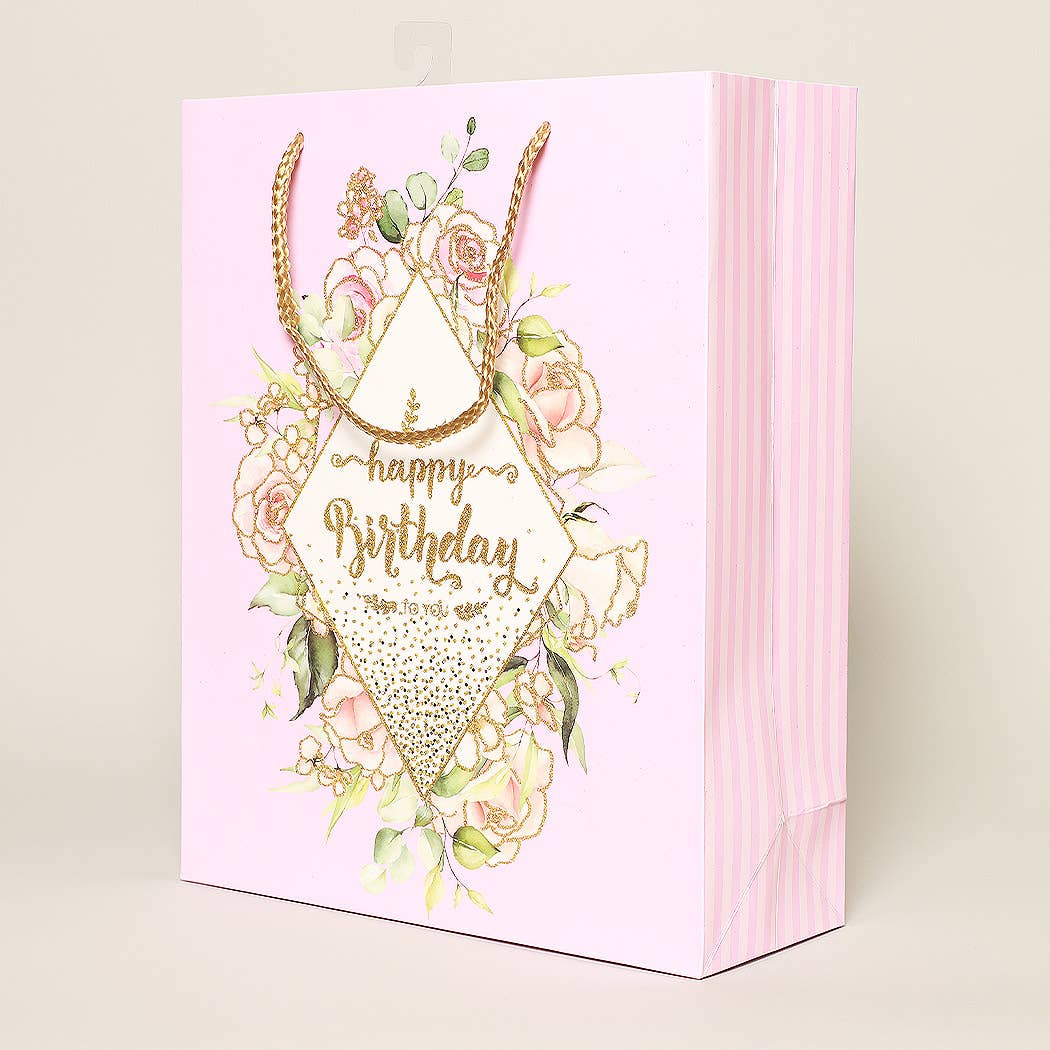 Large Assorted Elegant Birthday Paper Gift Bags