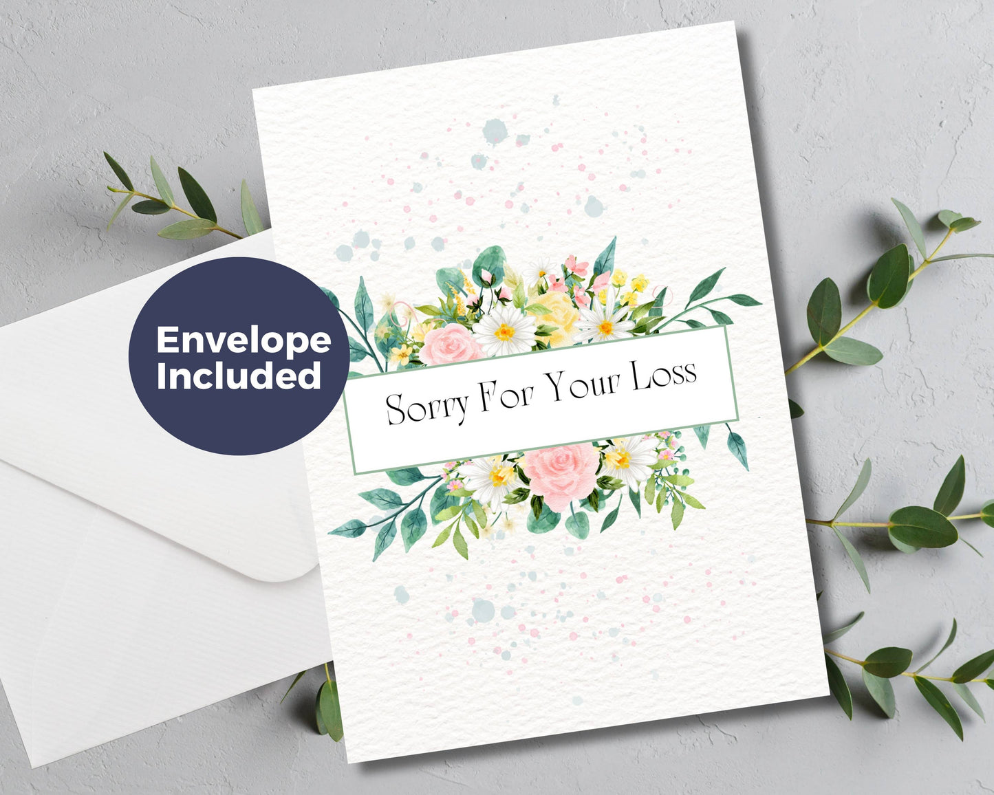 Sympathy Greeting Card - Sorry for your Loss
