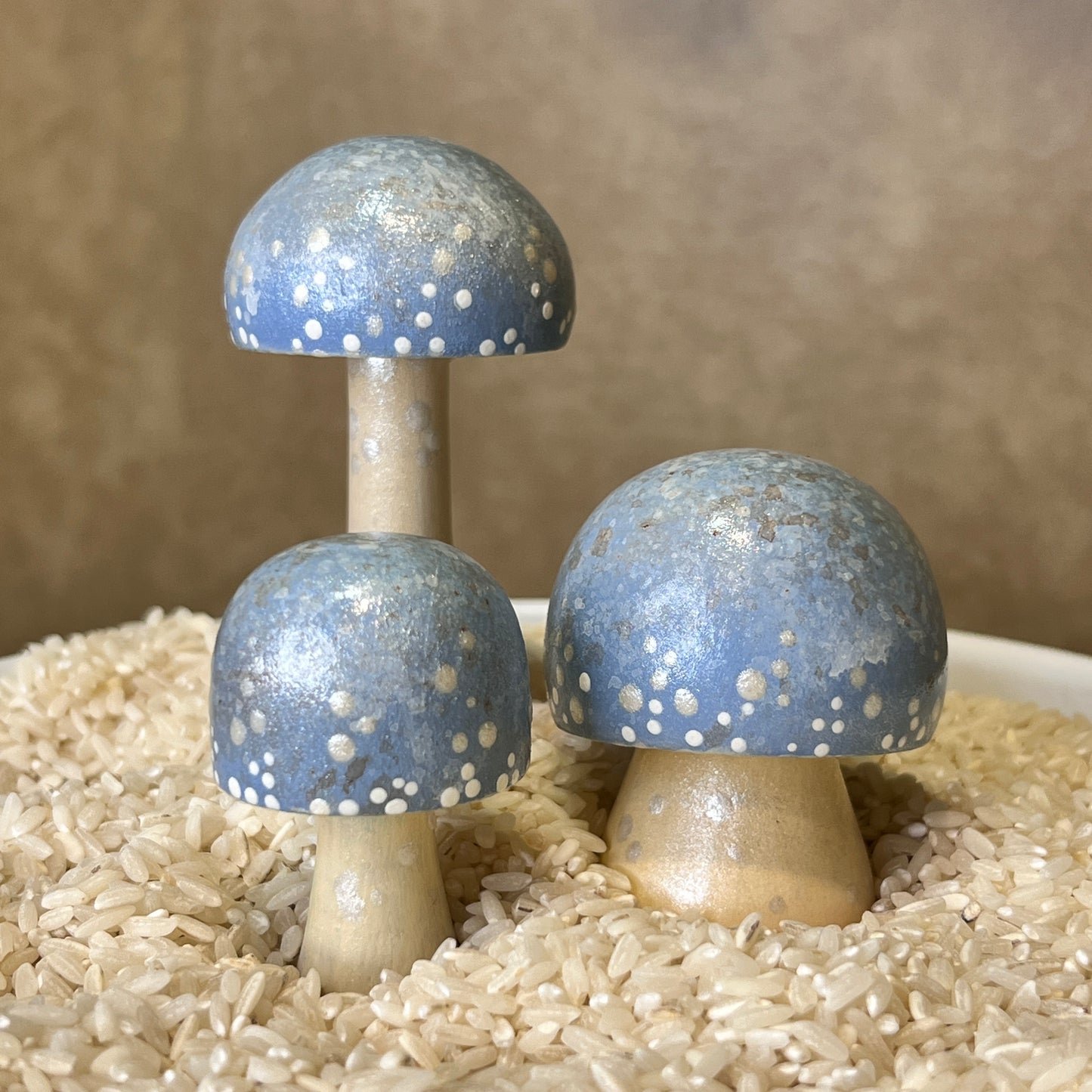 Handpainted Mushrooms - Garden and Shelf Decor