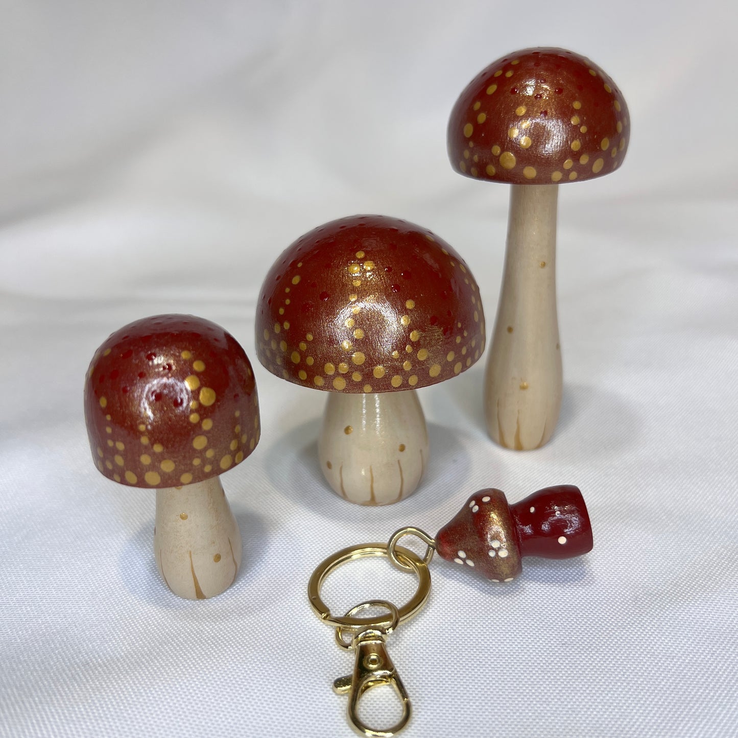 Handpainted Mushrooms - Garden and Shelf Decor