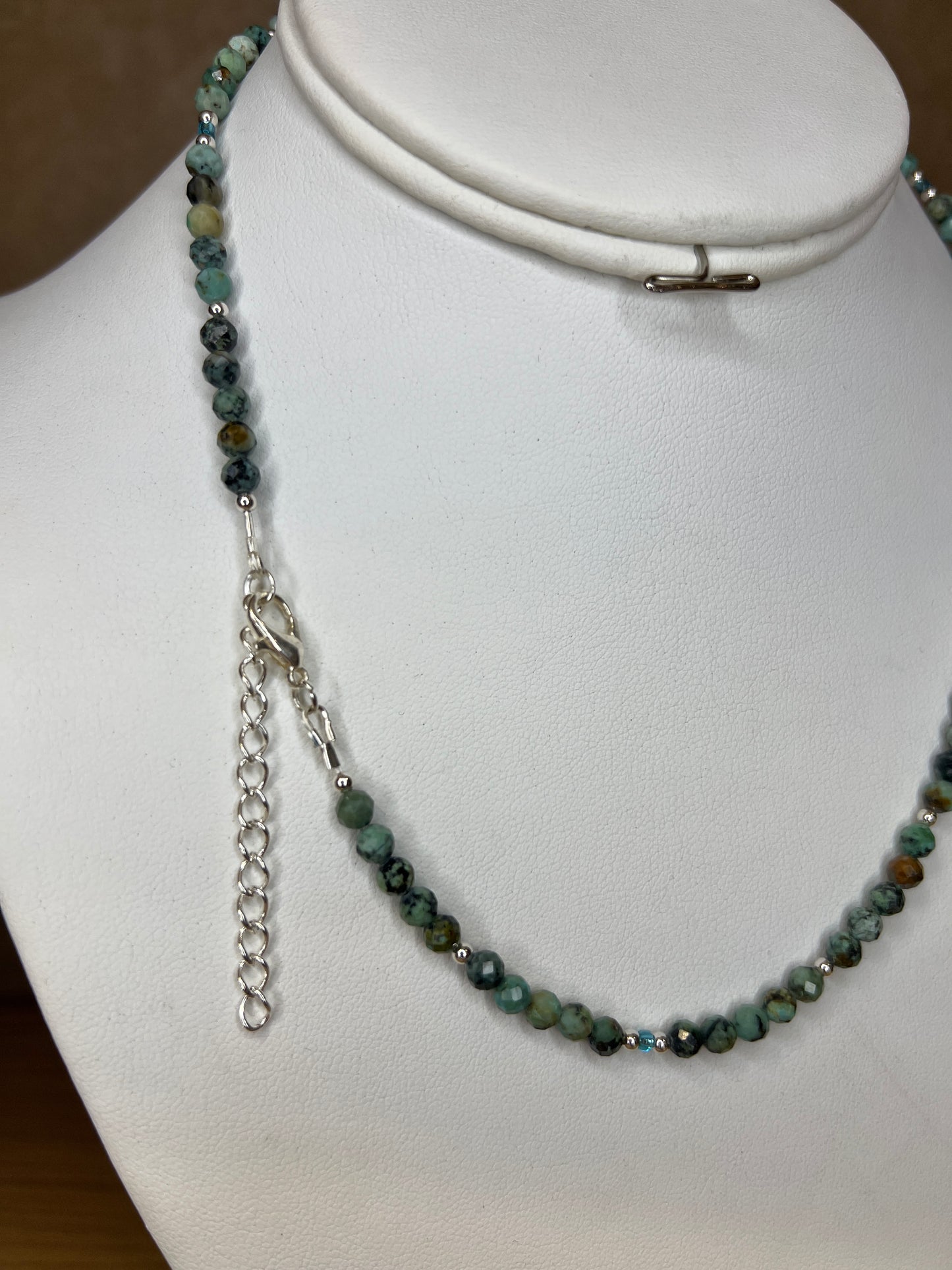 Blue Earth African Turquoise Necklace and Earrings Set