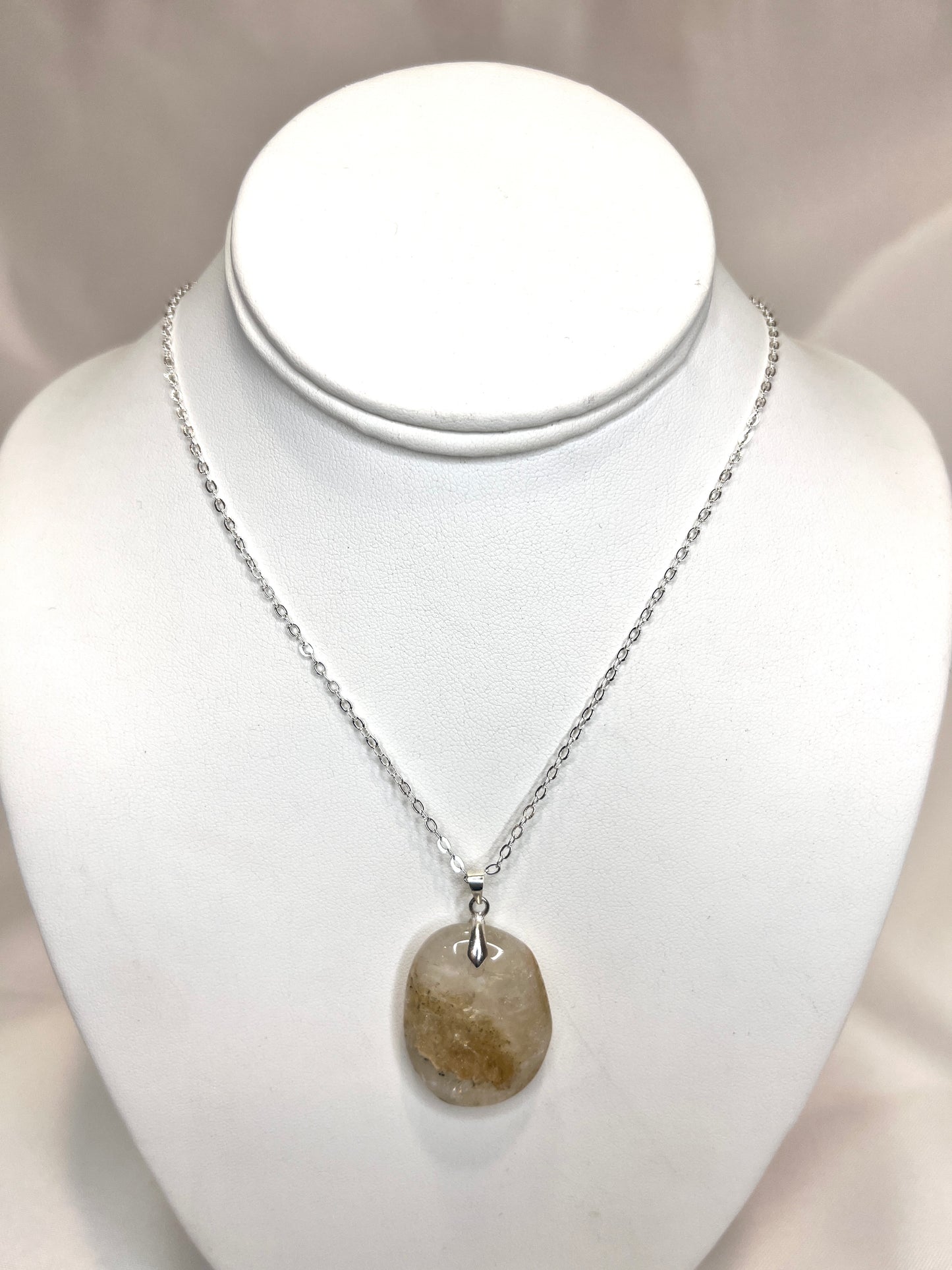Citrine Quartz Pendant Necklace