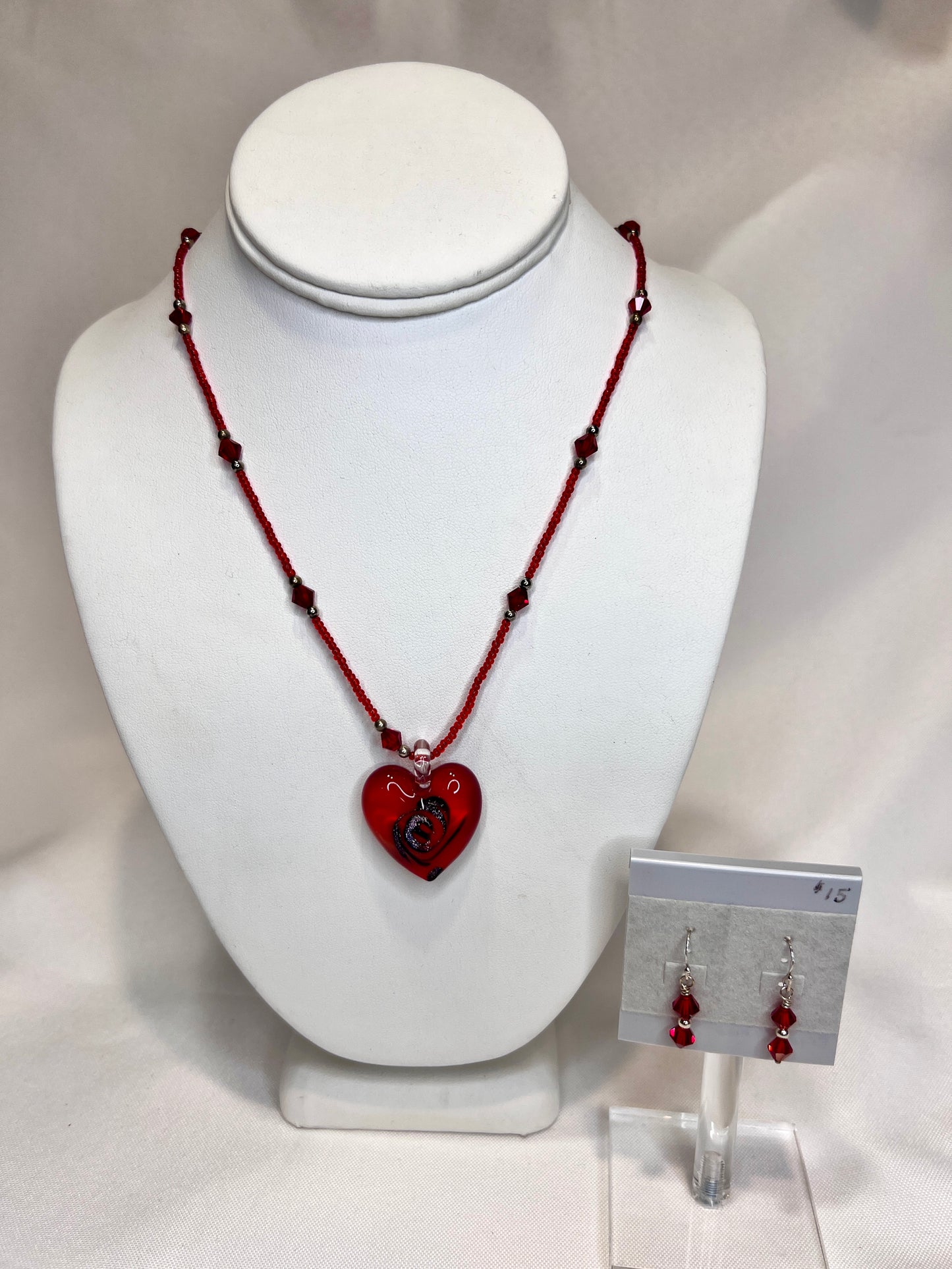 Red Crystal Earrings