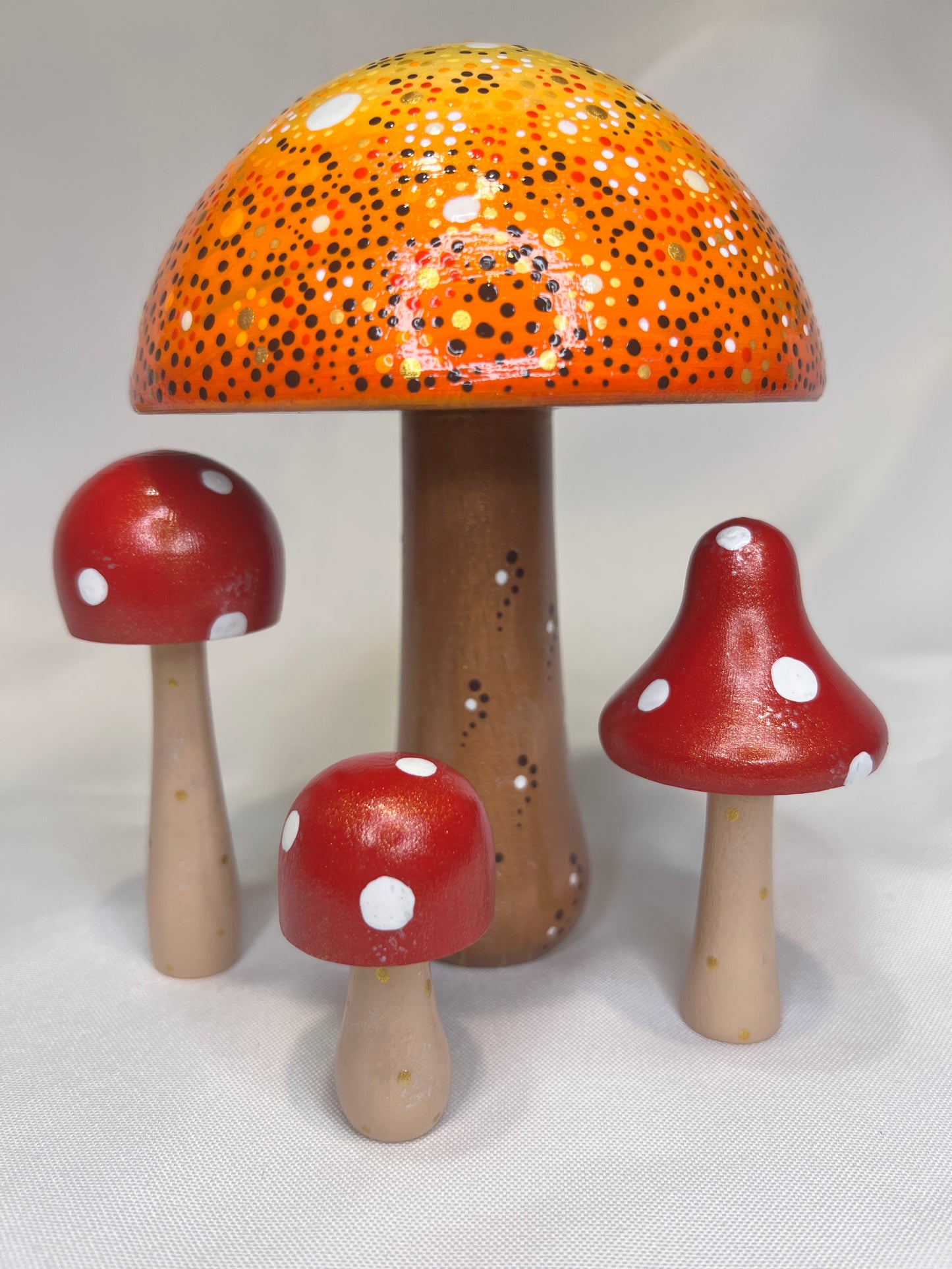 Giant Handpainted Mushrooms