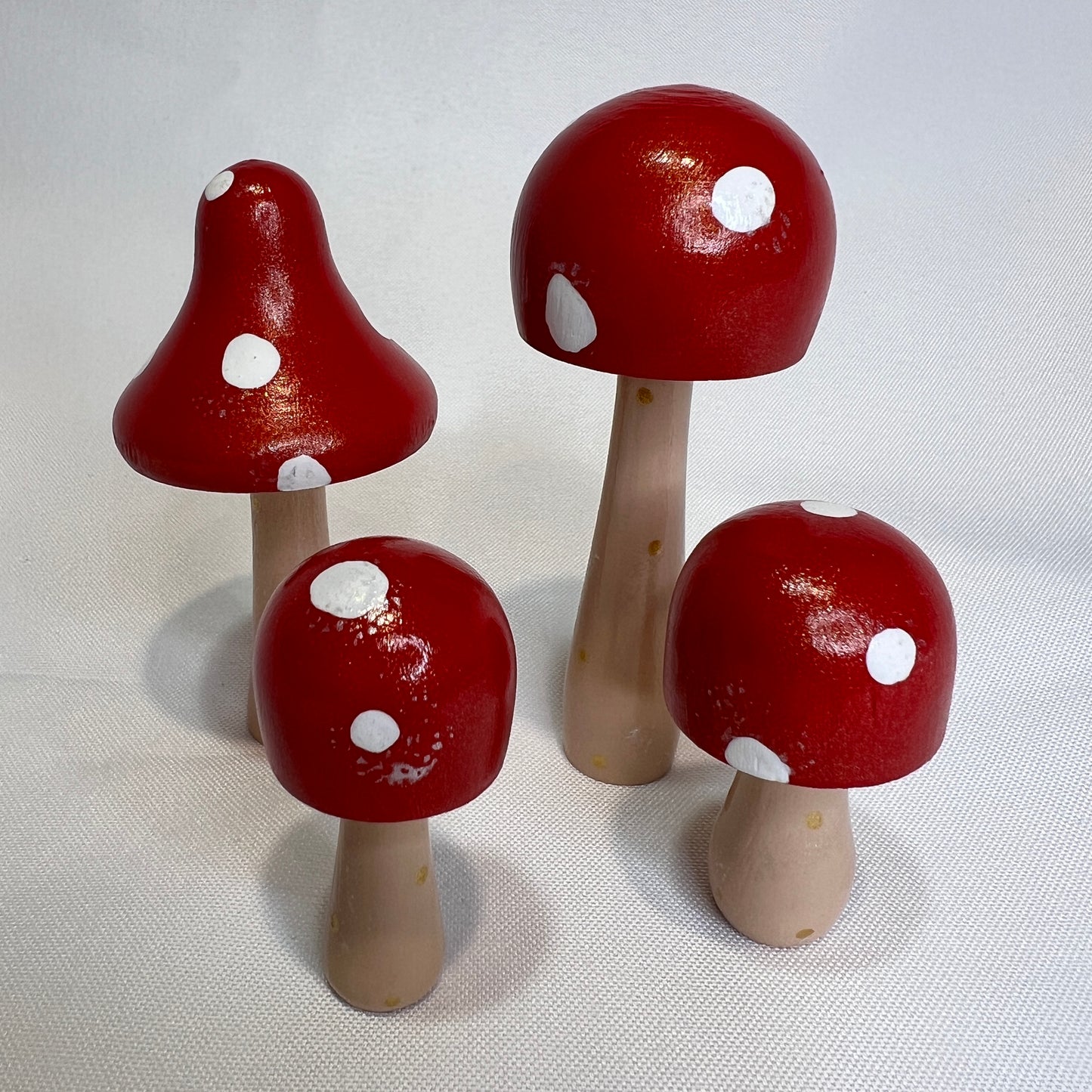 Handpainted Mushrooms - Garden and Shelf Decor