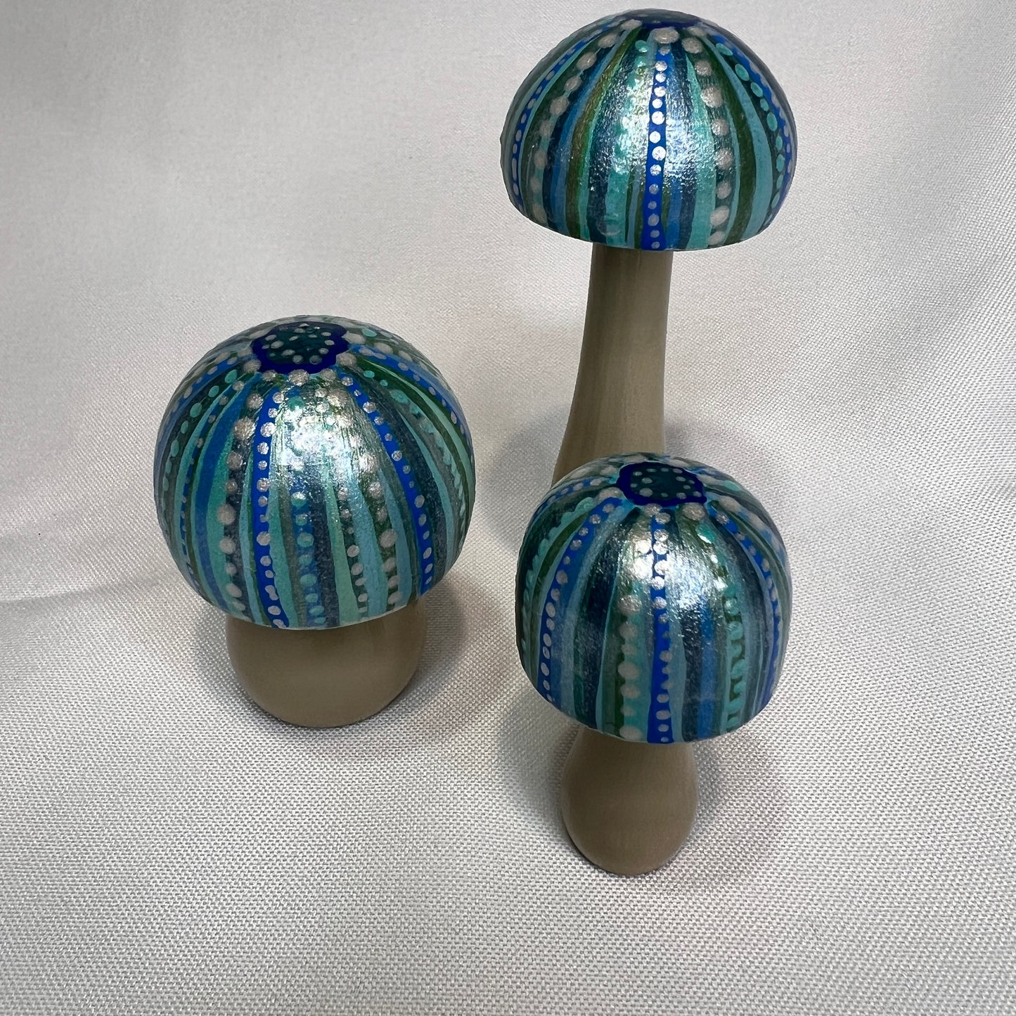 Handpainted Mushrooms - Garden and Shelf Decor