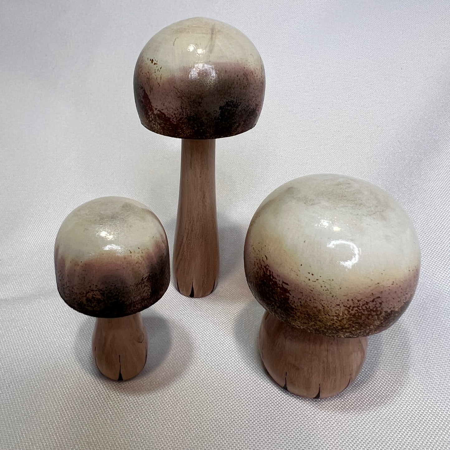 Handpainted Mushrooms - Garden and Shelf Decor
