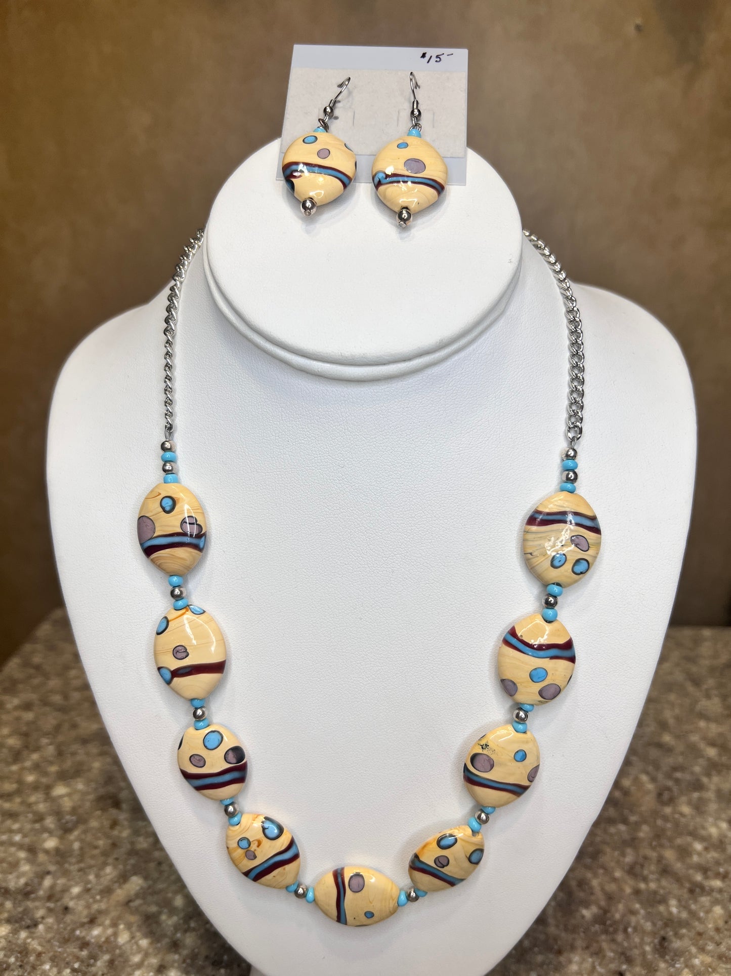 Abstract Ceramic Necklace
