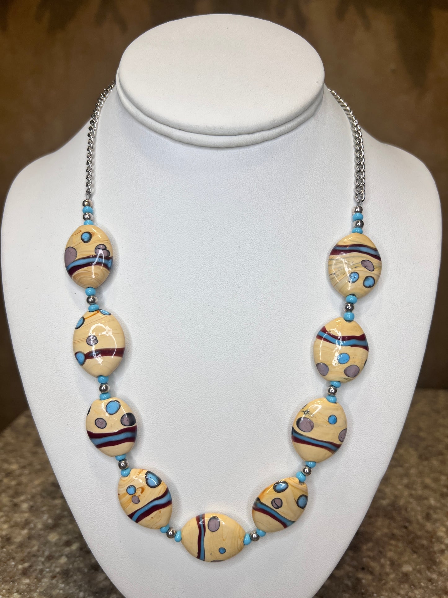 Abstract Ceramic Necklace