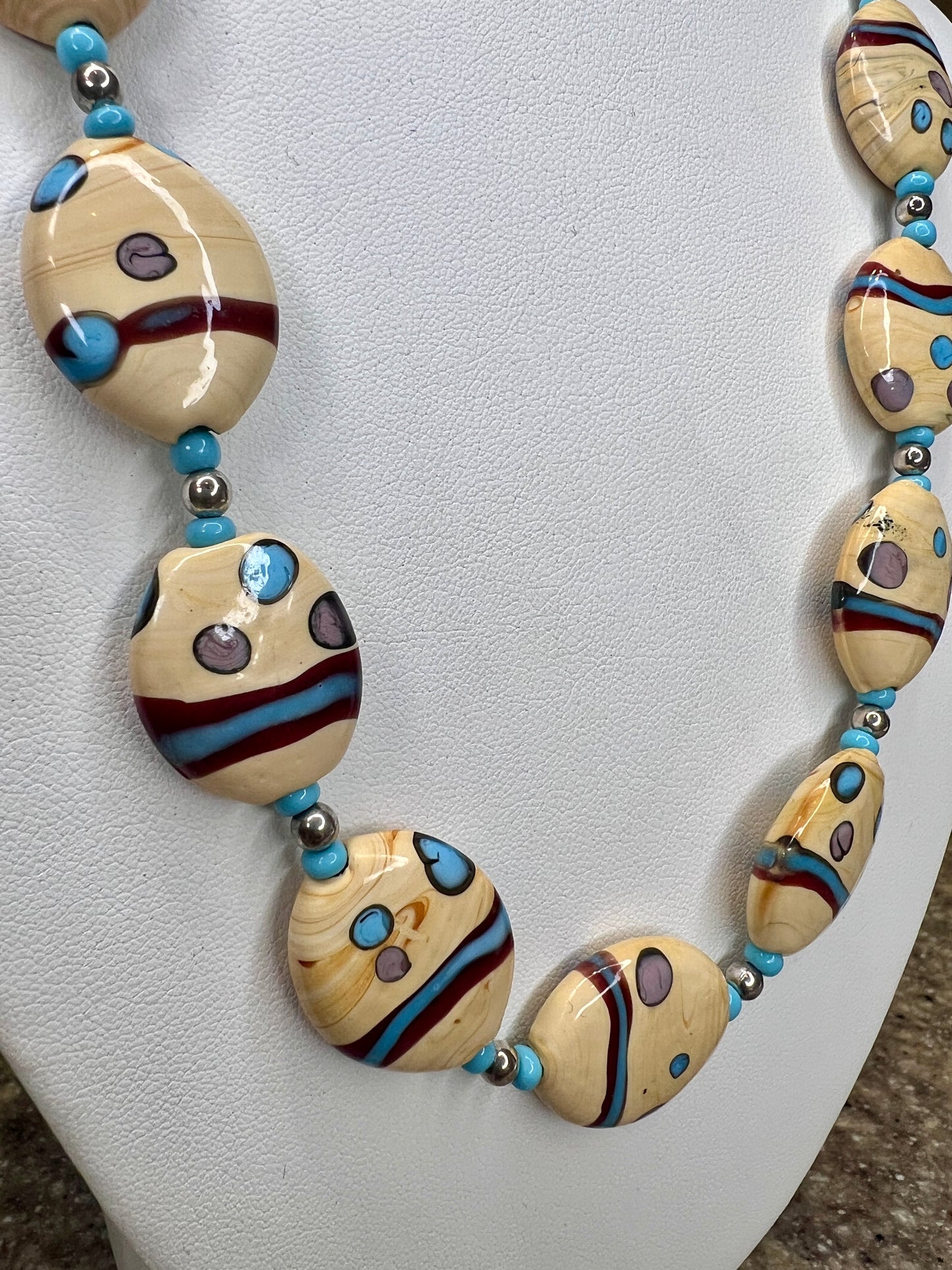 Abstract Ceramic Necklace