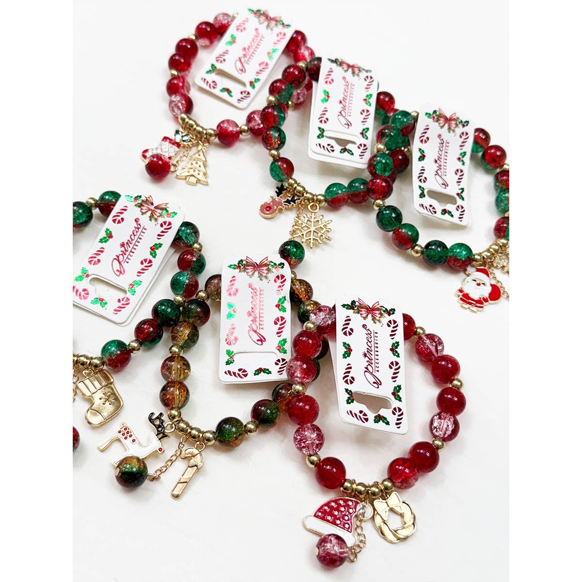 Stretch Christmas Charm Bracelet