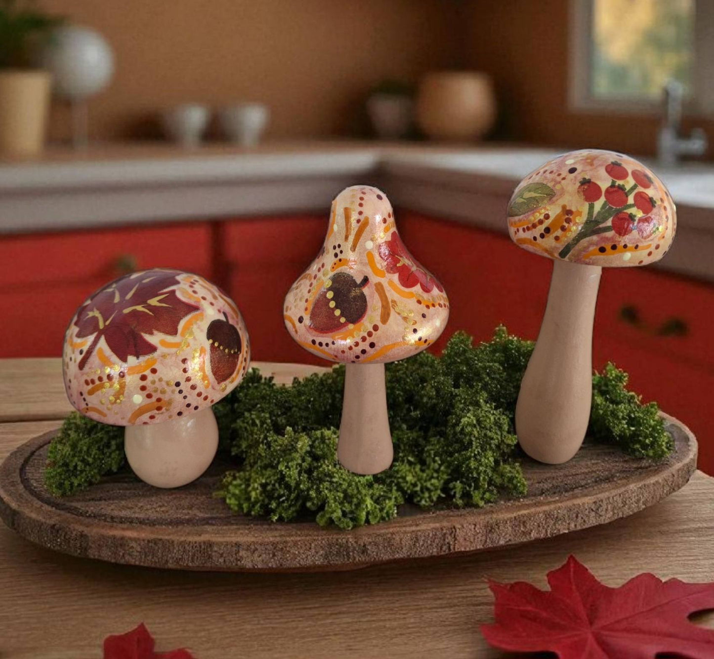 Handpainted Mushrooms - Garden and Shelf Decor *New Designs Added 8/12!*