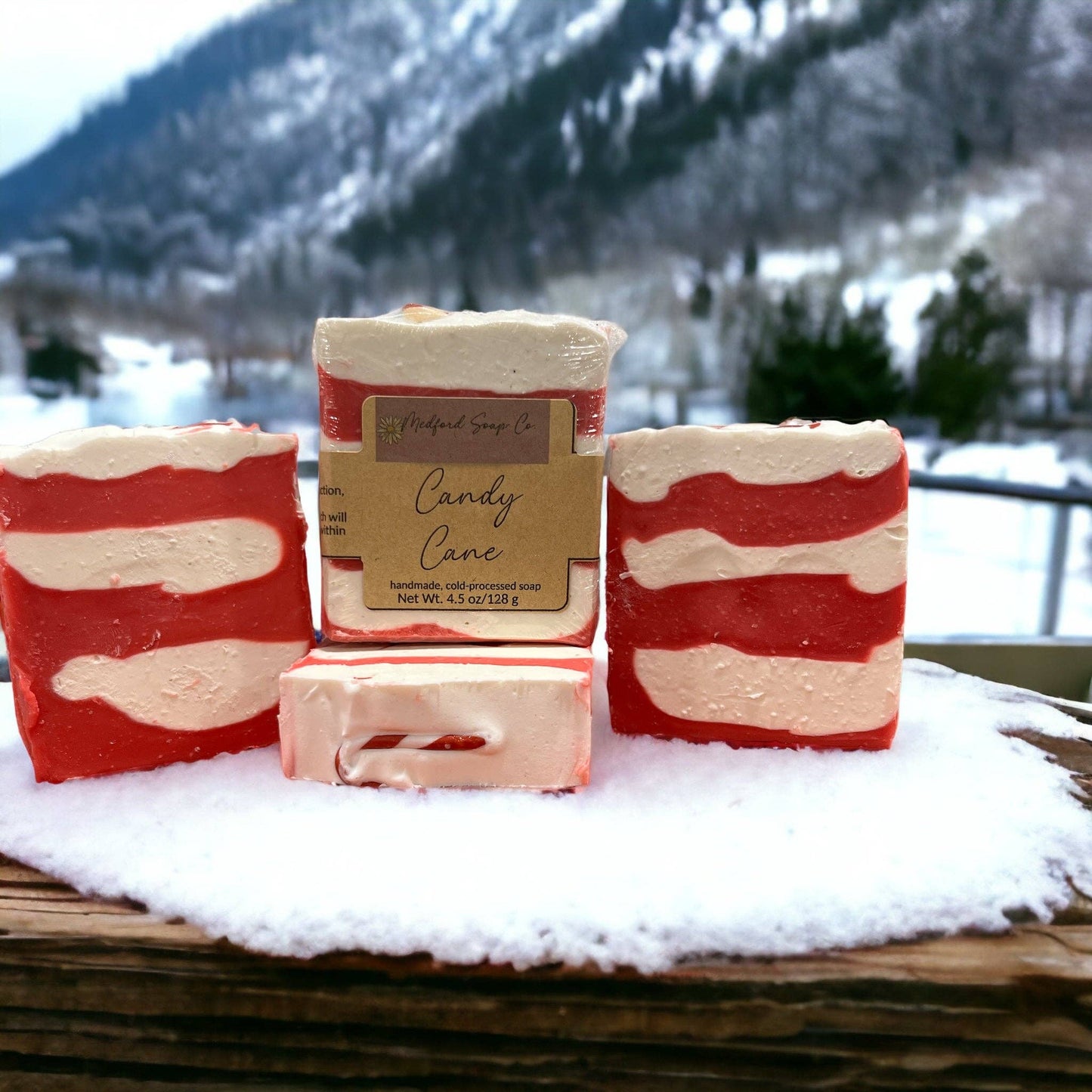 Candy Cane | Handmade Bar Soap