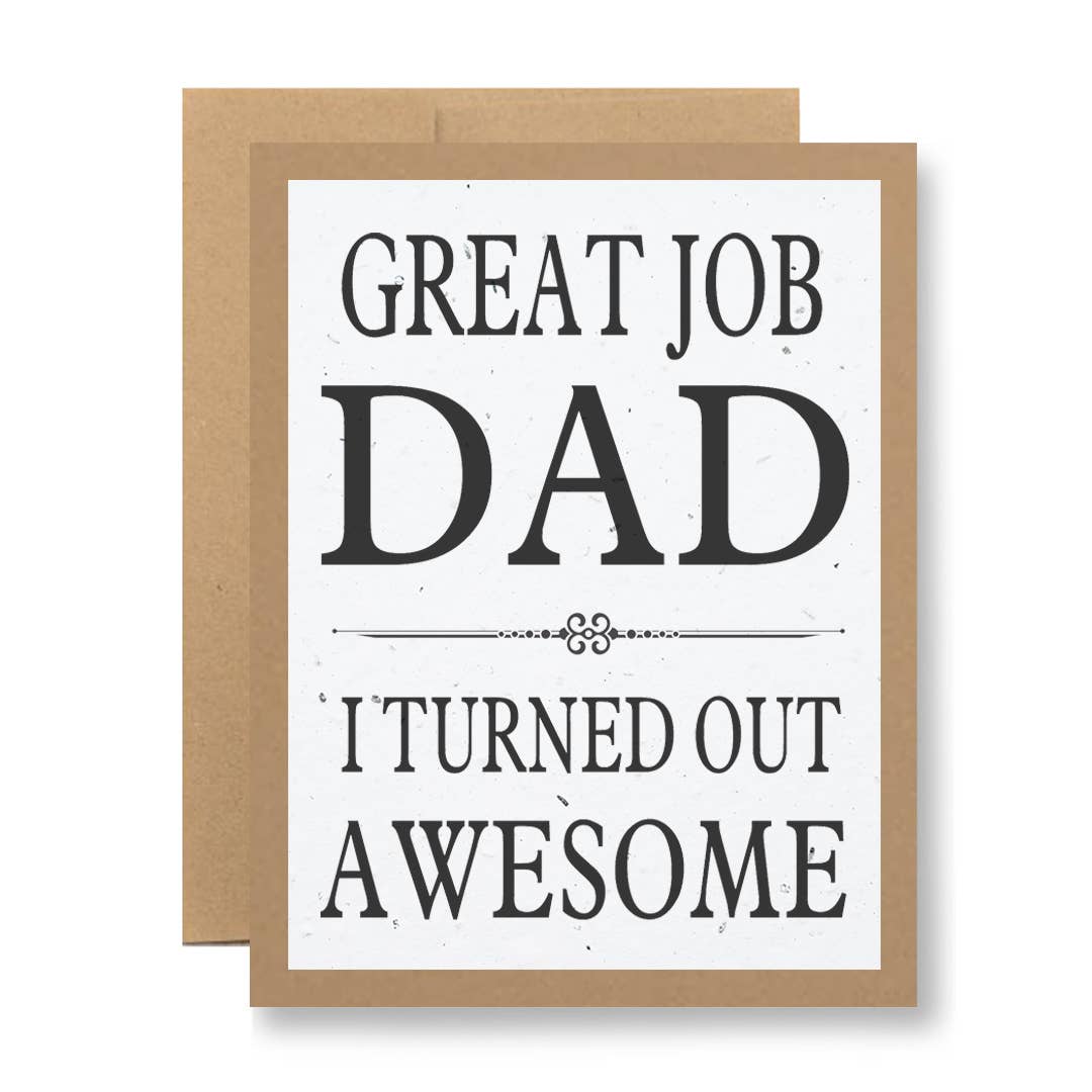 Plantable Greeting Card - Great job Dad