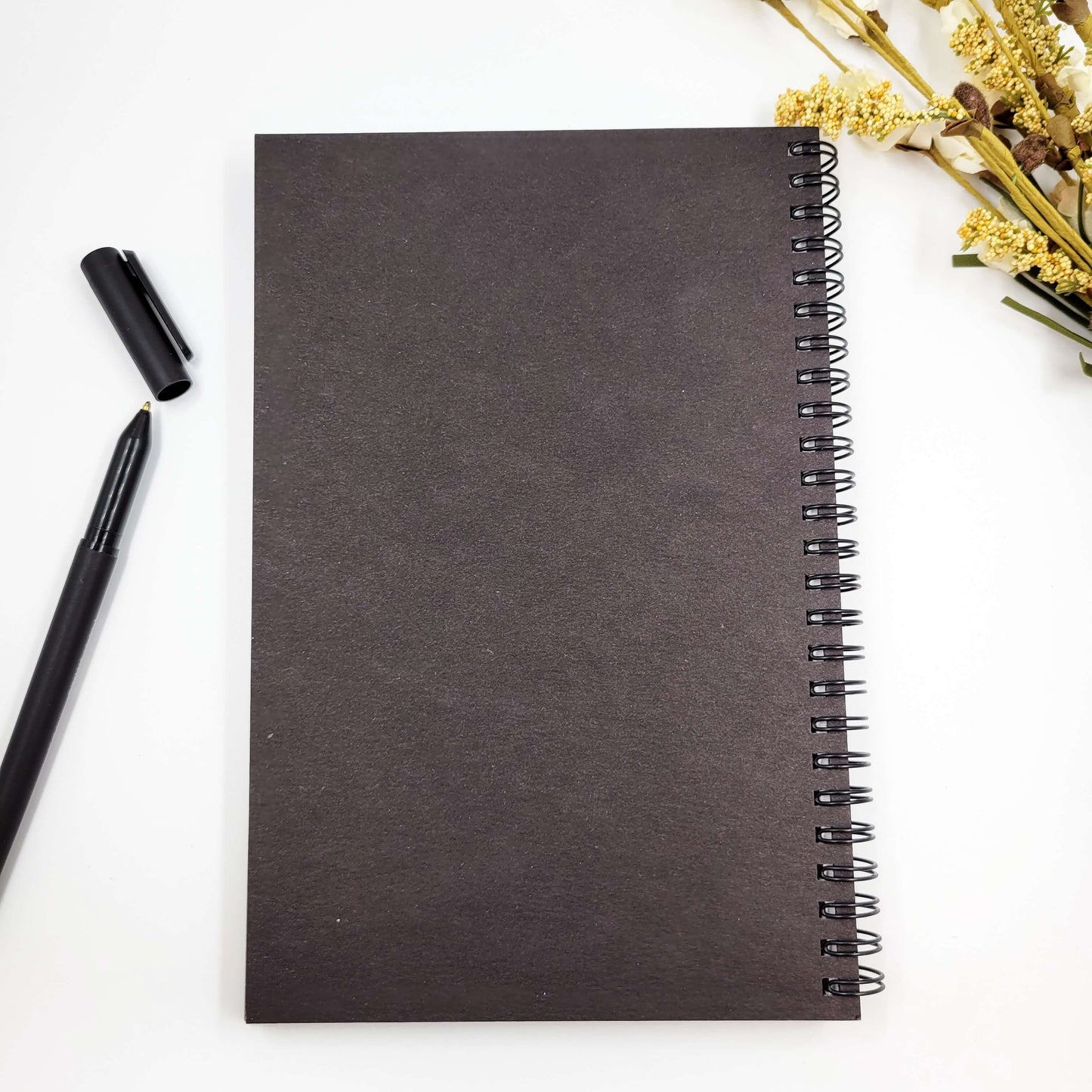 Back of journal is black.
