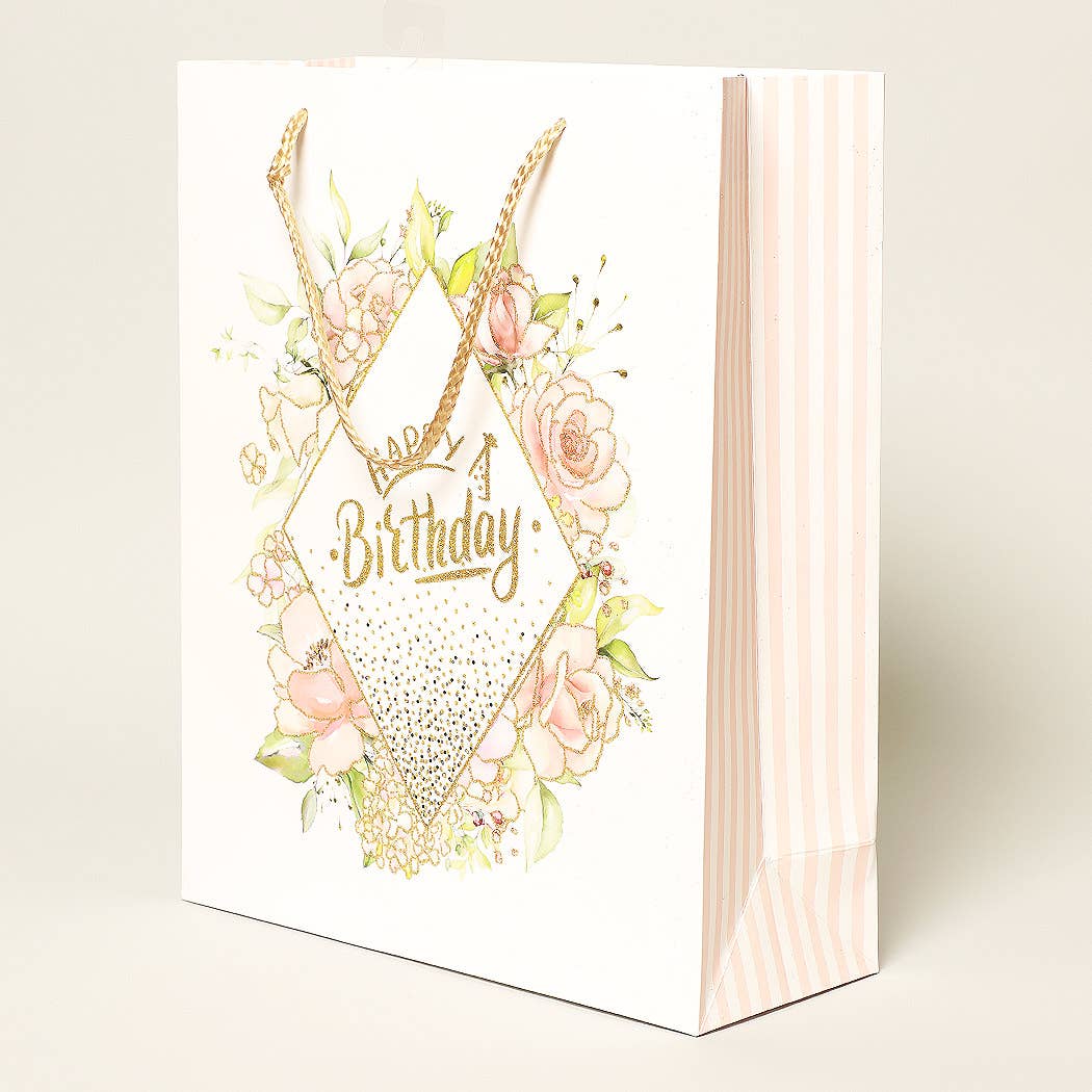 Large Assorted Elegant Birthday Paper Gift Bags