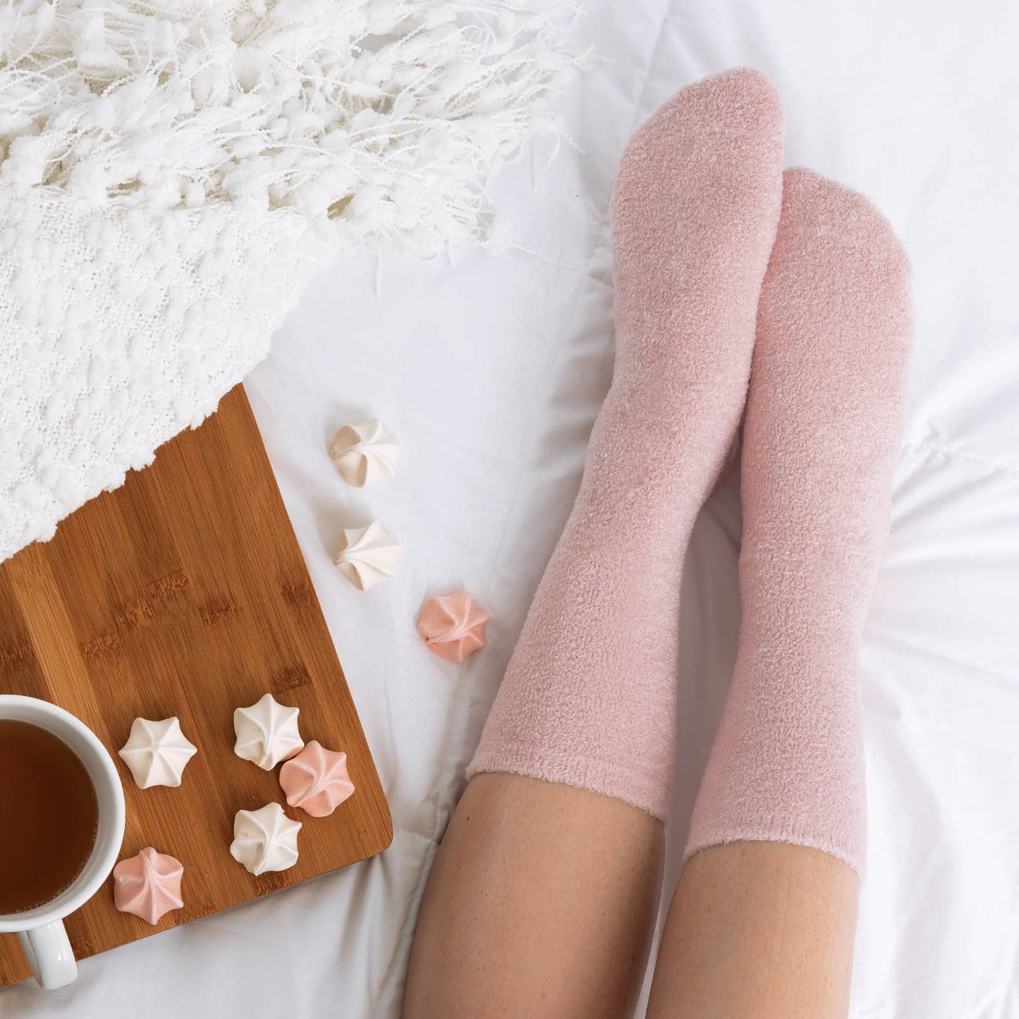 "You Had Me At Aloe" Super Soft Spa Socks