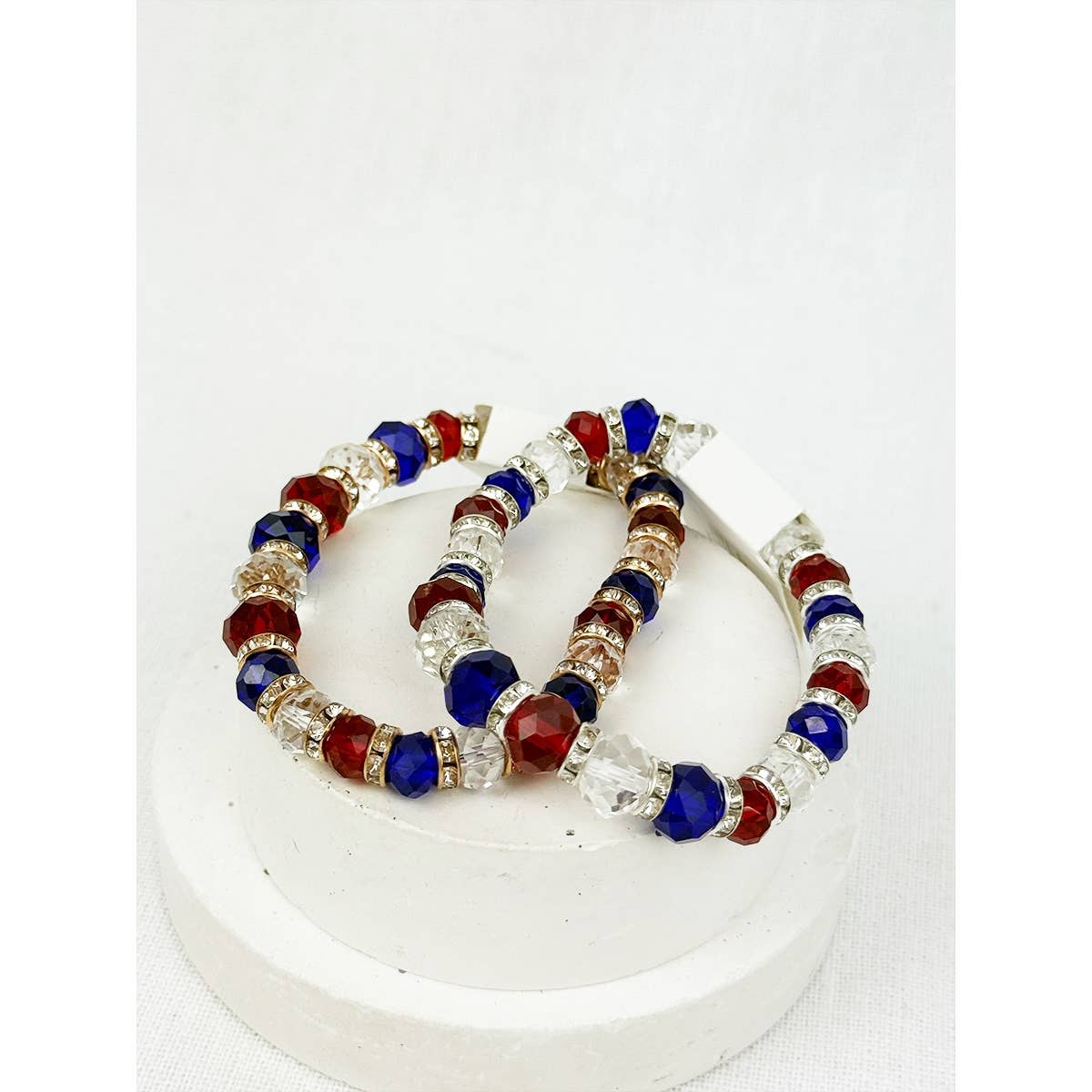 USA Crystal Stretch Bracelet
