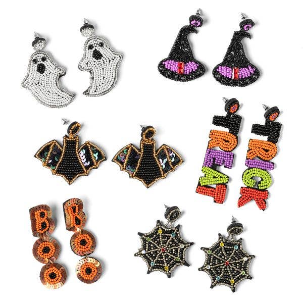 Halloween Beaded Earrings