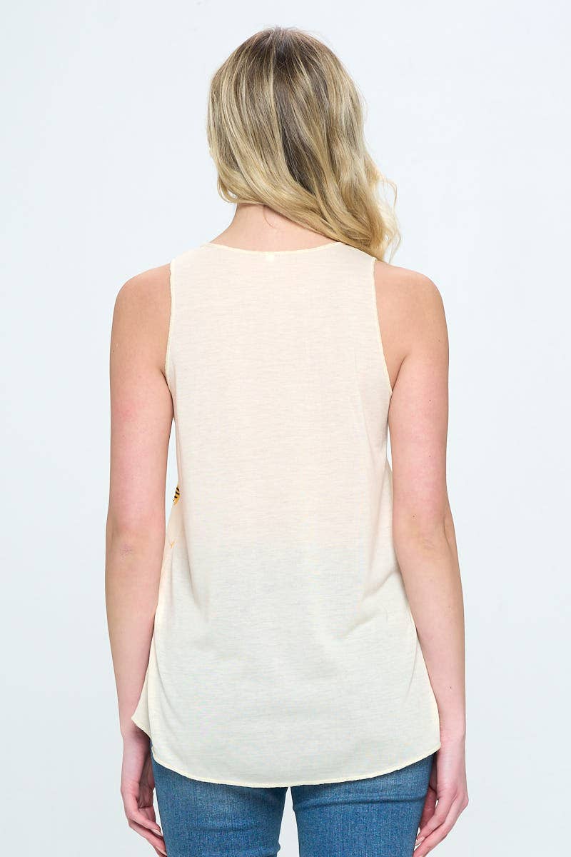 Bee Print Tank Top