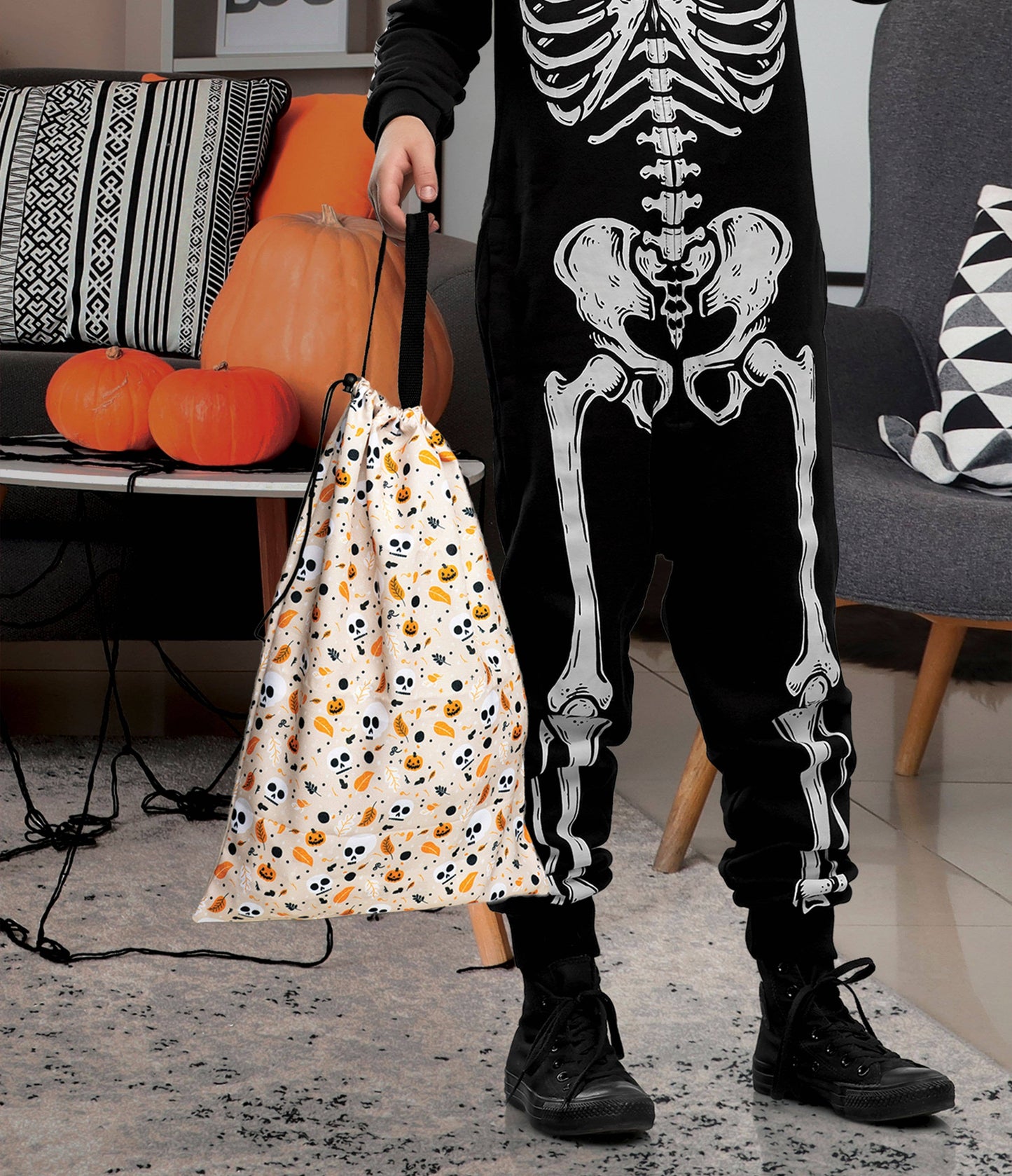 "Trick-Or-Treat" Market Tote Bag