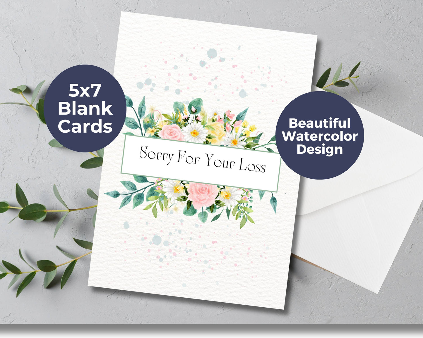 Sympathy Greeting Card - Sorry for your Loss
