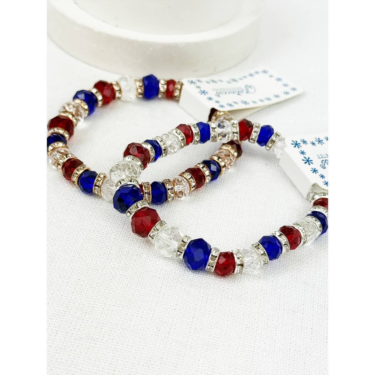 USA Crystal Stretch Bracelet