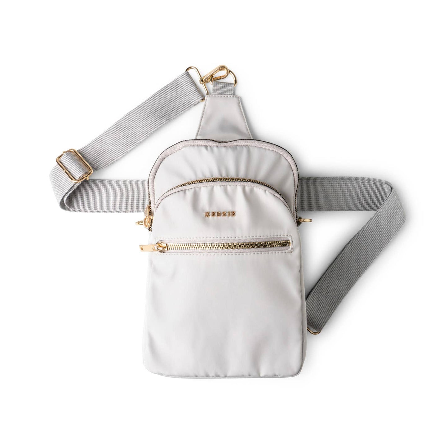 Roundtrip convertible sling bag by Kedzie in gray