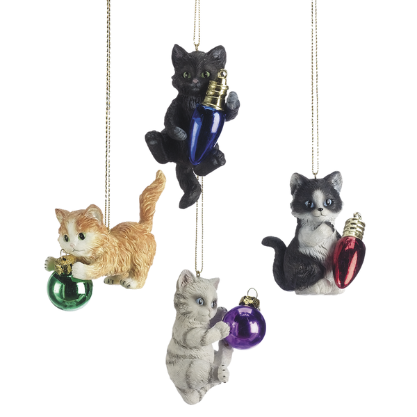 Kitten Playing Ornament