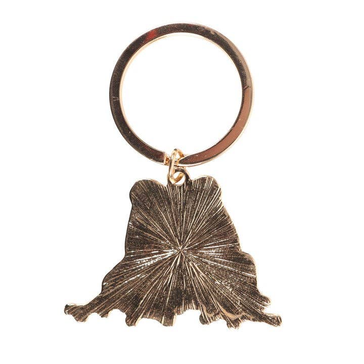 Back of frog keychain.