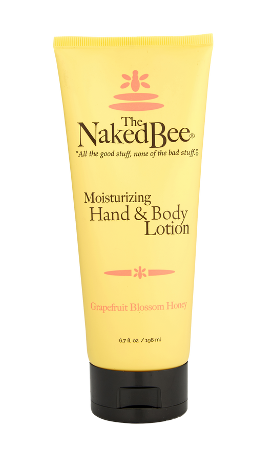 Grapefruit blossom honey scented hand and body lotion by The Naked Bee.