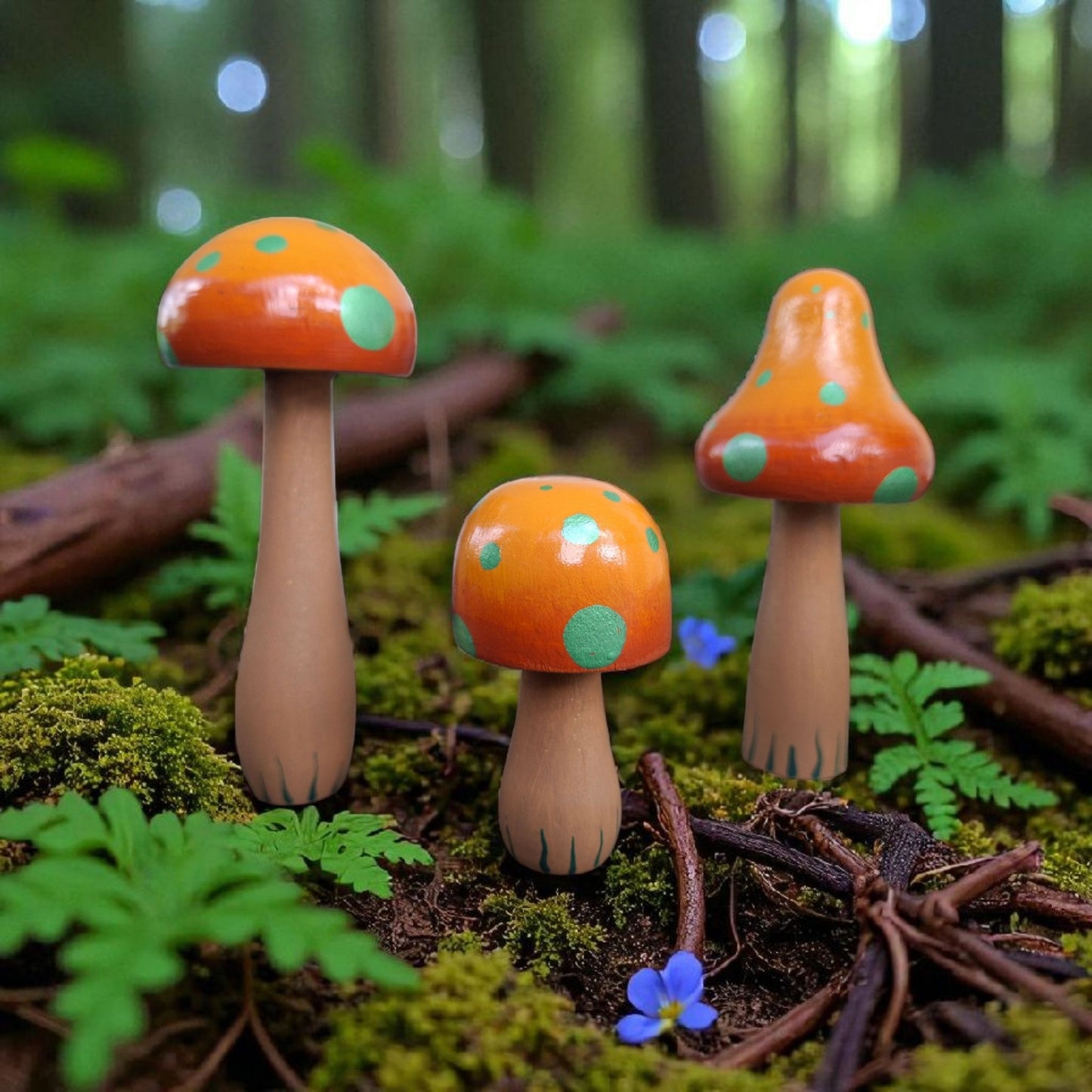 Handpainted Mushrooms - Garden and Shelf Decor *New Designs Added 8/12!*