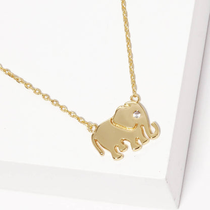 Delicate Elephant Necklace