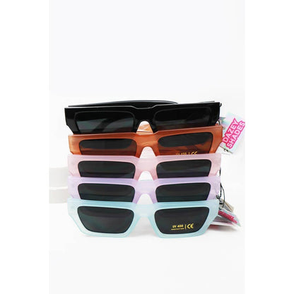 Bold Rim Angled Square Sunglasses