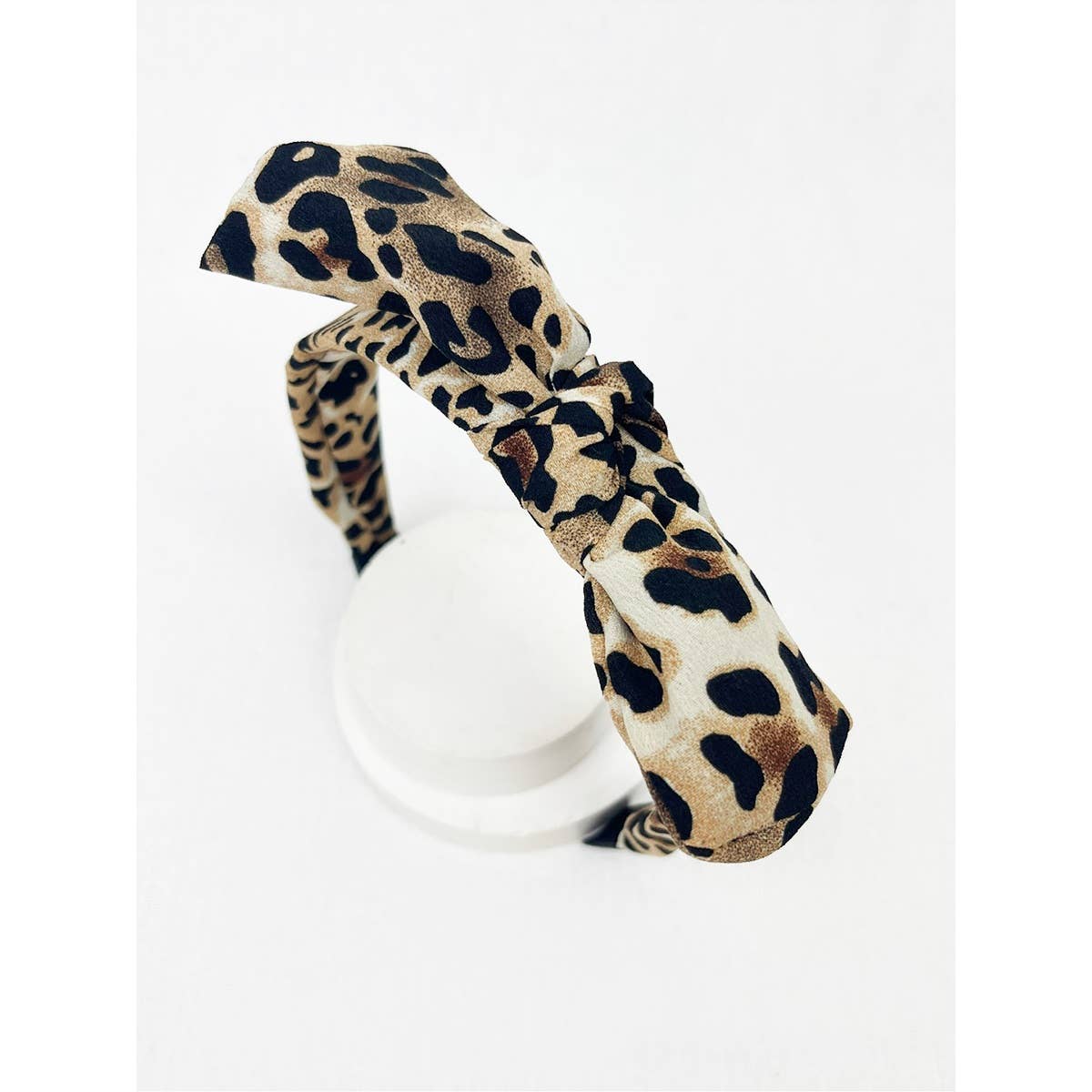 Leopard Knotted Bow Headband