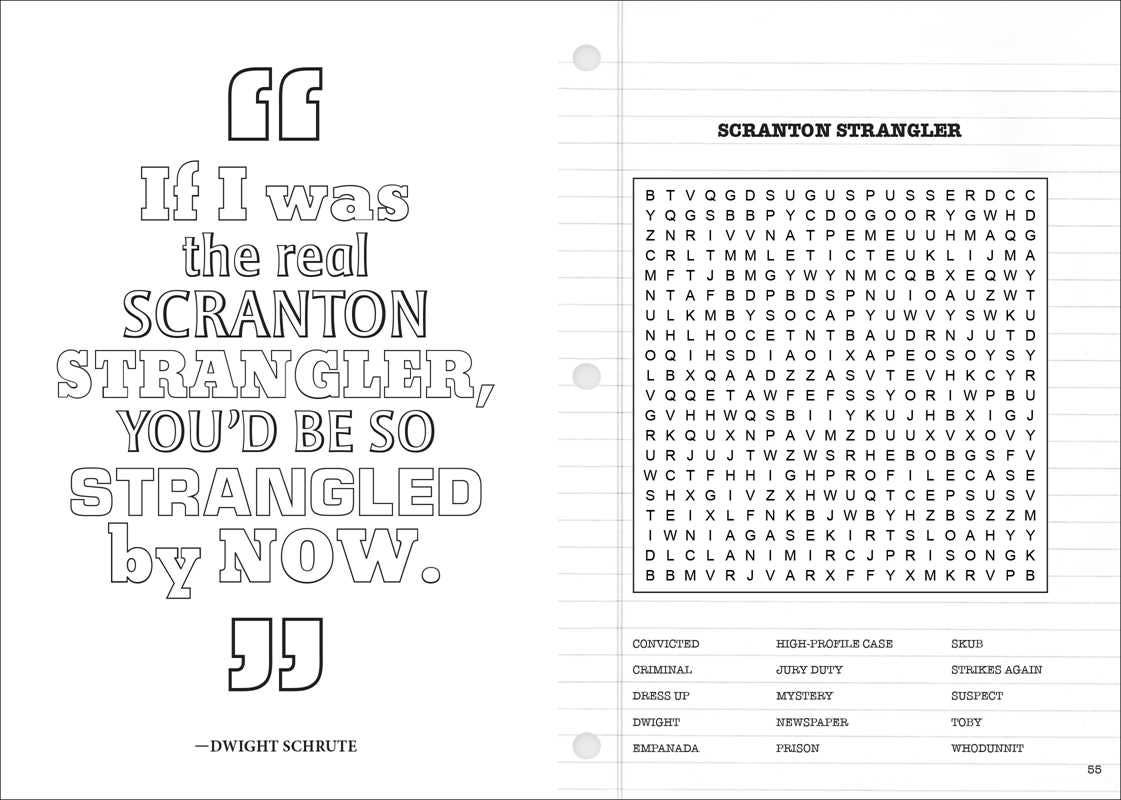 The Office Word Search, Quips, Quotes & Coloring Book